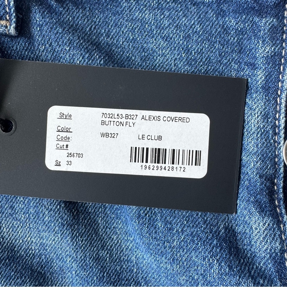 Paige Alexis Barrel Leg Jeans in Le Club | 33 NWT - Picture 11 of 14